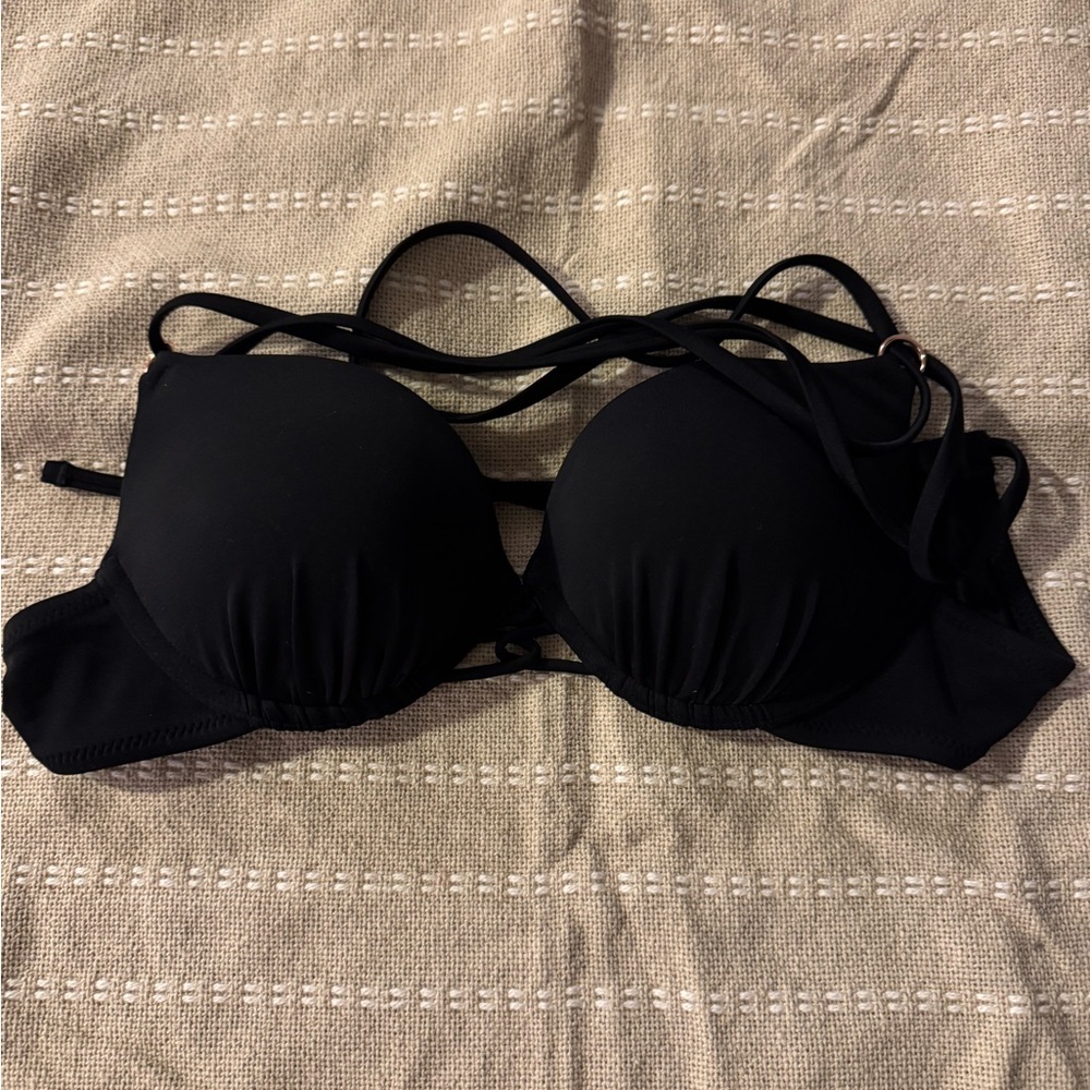 Add 2 cups black bikini top
